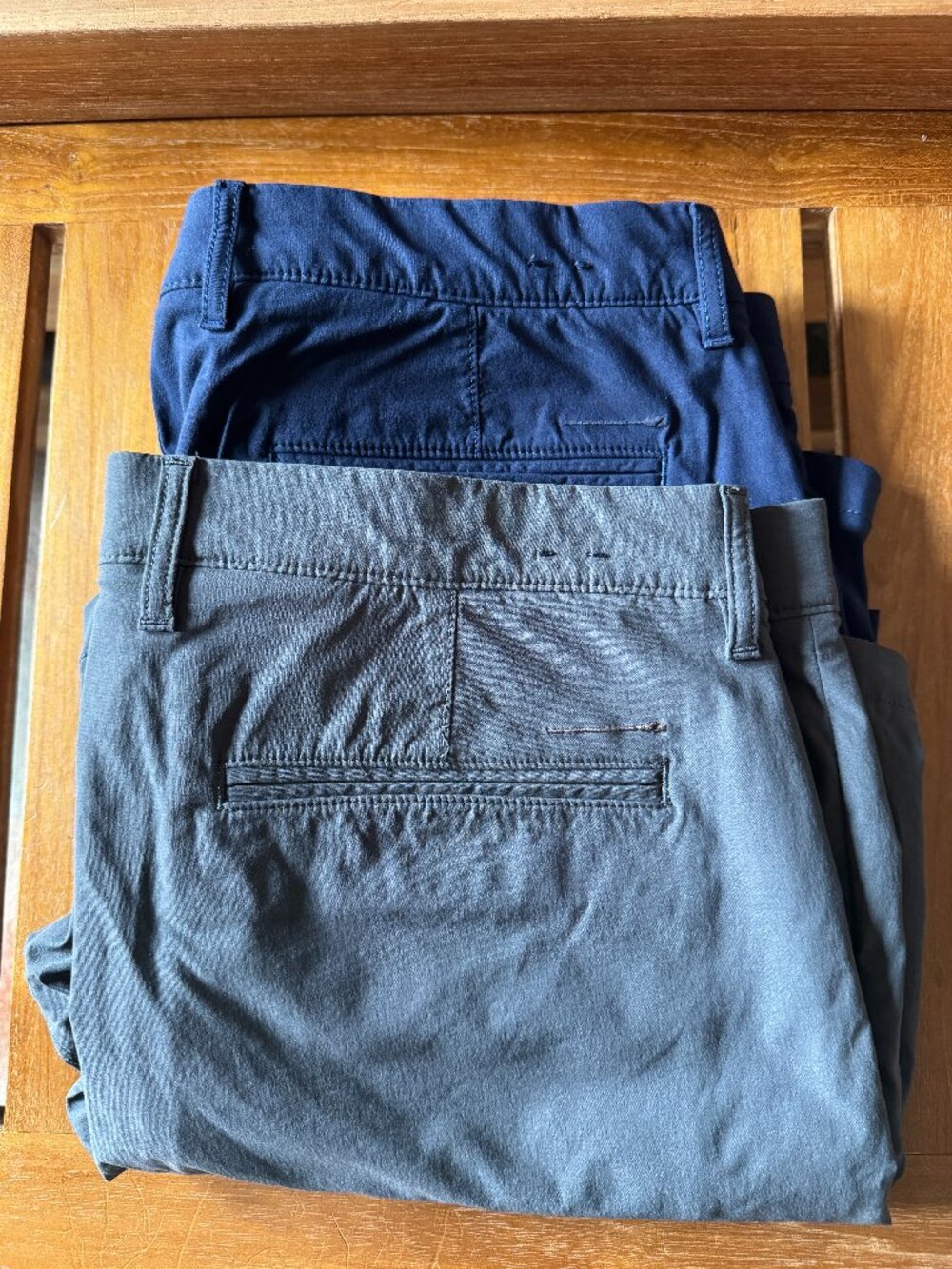 Lot of 2 - J.Crew Men’s Tech Shorts – Size 35 – 7” Inseam - Grey and Navy
